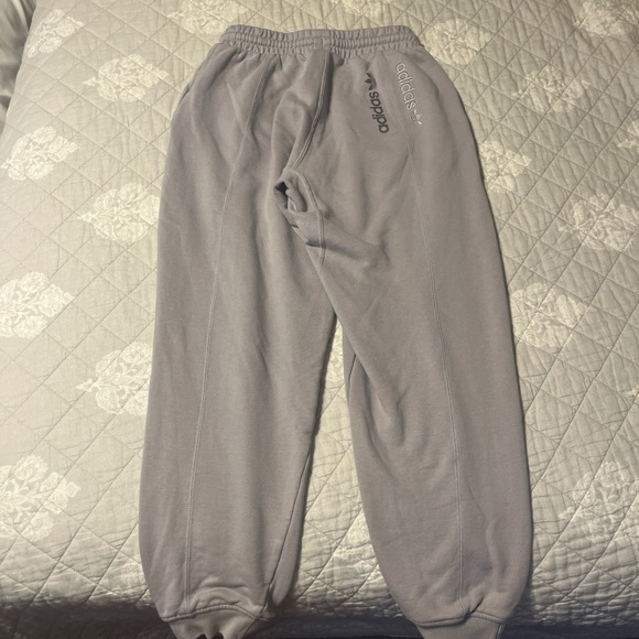 Lilac Adidas Brand with the Three Stripes Joggers - Picture 4 of 6